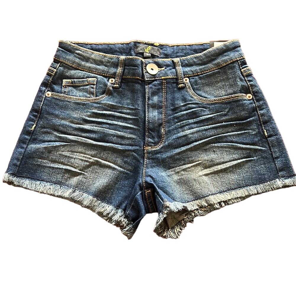 G:21 Juniors Size 3 Blue Stretch Denim Jeans Shorts NWT
